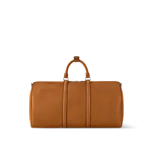 Louis Vuitton Сумка Keepall 50 с плечевым ремнем Tan - фото 3