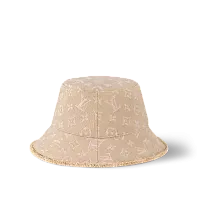 Louis Vuitton Шляпа-бакет Monogram Denim Beige Sable - фото 1