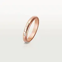 Cartier Обручальное кольцо с 1 бриллиантом C de 3 мм Rose Gold - фото 1