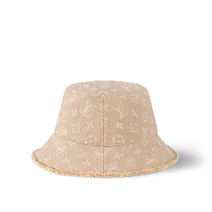 Louis Vuitton Шляпа-бакет Monogram Denim Beige Sable - фото 1