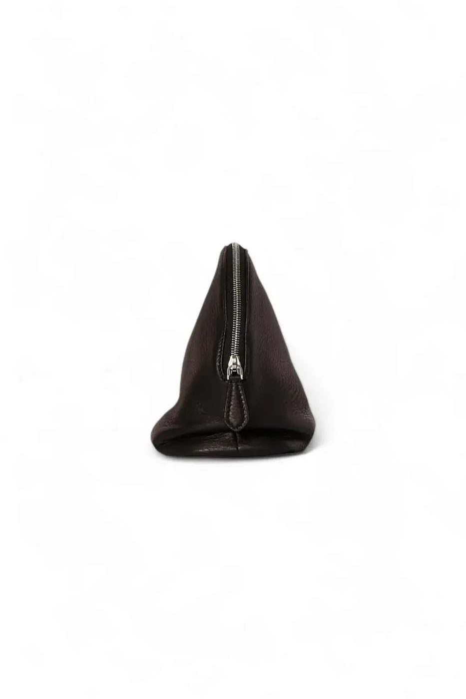 The Row Клатч Agnes Black из кожи Dark Brown - фото 3