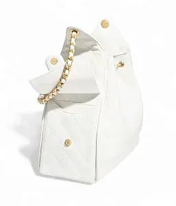Chanel Средняя сумка 25 White - фото 3