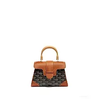 Goyard Мини-сумка Saigon Souple Black and Tan - фото 1