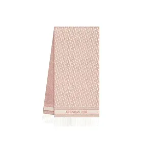 Dior Шарф Oblique Pink - фото 2