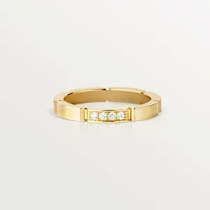 Cartier Обручальное кольцо c 4 бриллиантами Maillon Panthere Yellow Gold - фото 1