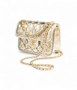 Chanel Мини-сумка Flap Gold - фото 2