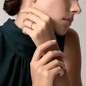 Cartier Обручальное кольцо с бриллиантовым паве D Amour 2,3 мм Rose Gold - фото 3