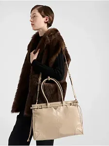 Prada Сумка большого размера из кожи Travertine - фото 2
