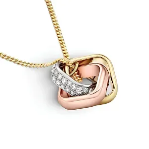 Cartier Кулон Trinity, cushion-shaped, semi-paved - фото 3