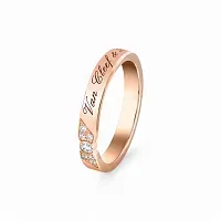 Van Cleef & Arpels Обручальное кольцо Toujours Signature Etoiles 3 мм Rose Gold - фото 1