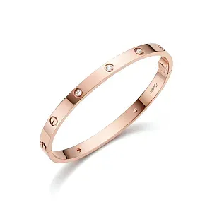 Cartier Браслет Love medium model, 4 diamonds Men - фото 5