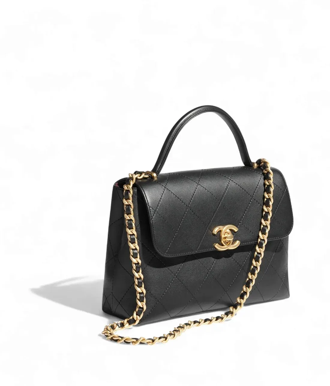 Chanel Большая сумка с клапаном и верхней ручкой - фото 2