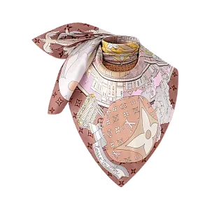 Louis Vuitton Платок-каре Journey 90 Pink - фото 2
