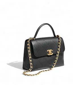 Chanel Большая сумка с клапаном и верхней ручкой - фото 2