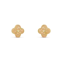 Van Cleef & Arpels Серьги Vintage Alhambra Yellow Gold - фото 1