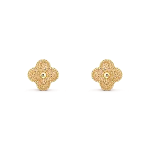 Van Cleef & Arpels Серьги Vintage Alhambra Yellow Gold - фото 1