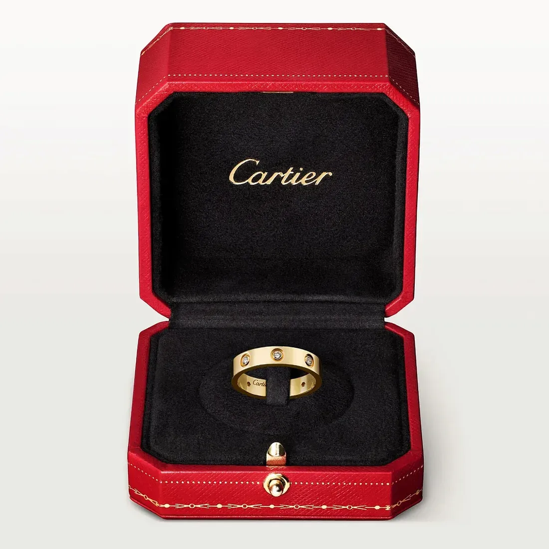Cartier Обручальное кольцо Love 8 бриллиантов Men Yellow Gold - фото 5