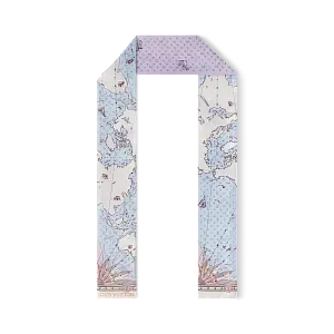 Louis Vuitton Шелковая лента Map Lilas - фото 1