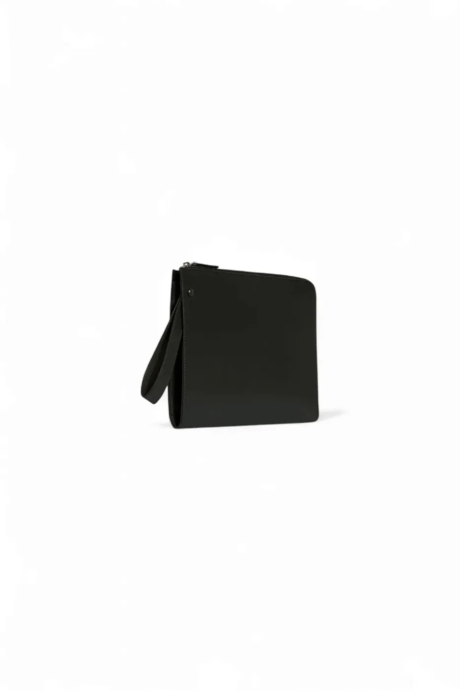The Row Сумка Medium Portfolio Wristlet Black из кожи Dark Pine - фото 2