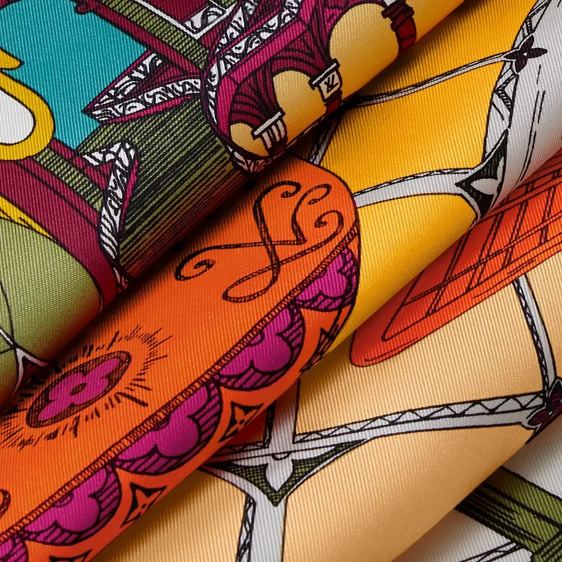 Louis Vuitton Платок-каре Fly Away 90 Jaune - фото 3