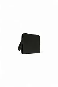 The Row Сумка Medium Portfolio Wristlet Black из кожи Dark Pine - фото 2