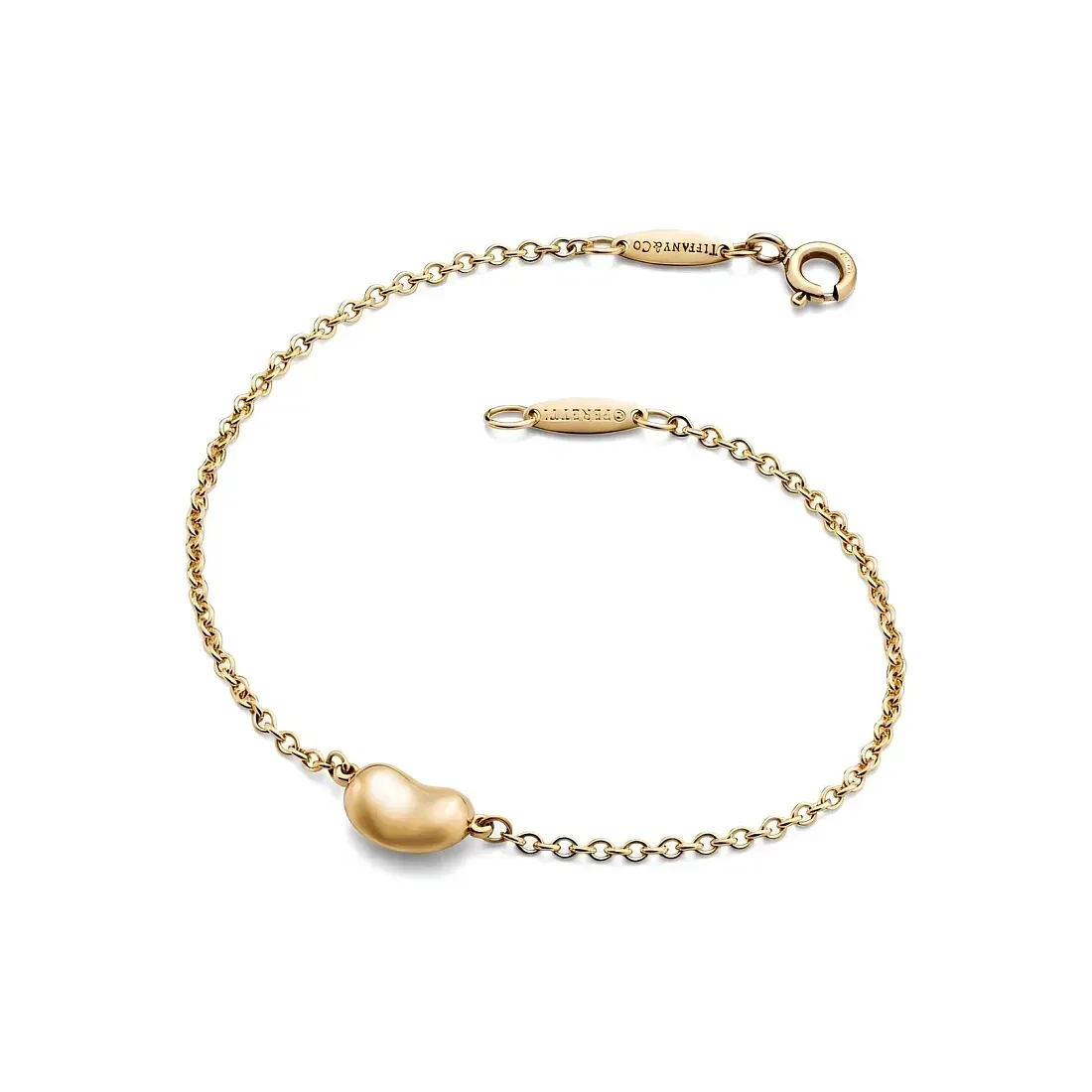 Tiffany & Co. Браслет Bean design bracelet in 18 carat yellow gold 9 mm Yellow Gold - фото 4