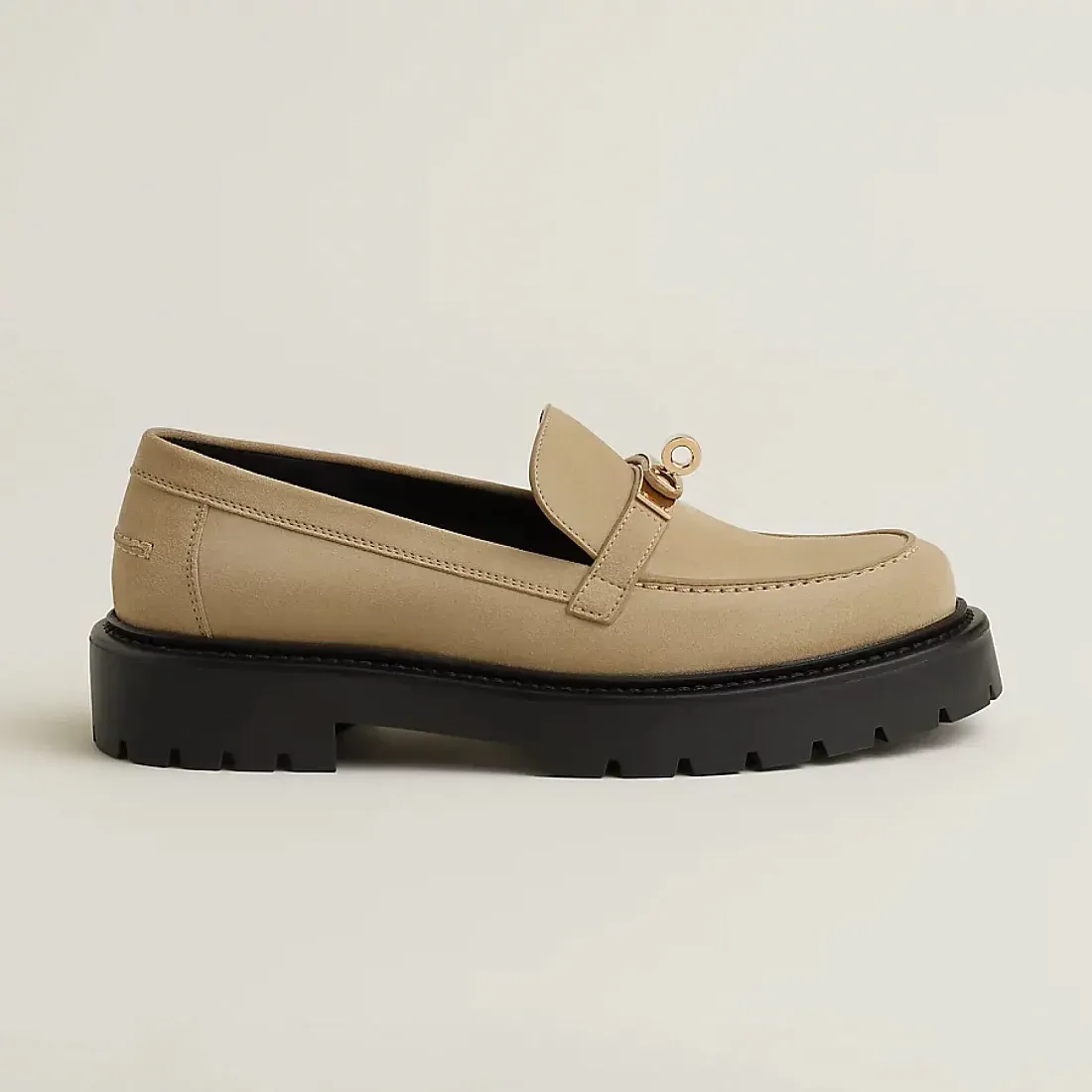 Hermès Лоферы Icone Beige Lin - фото 3