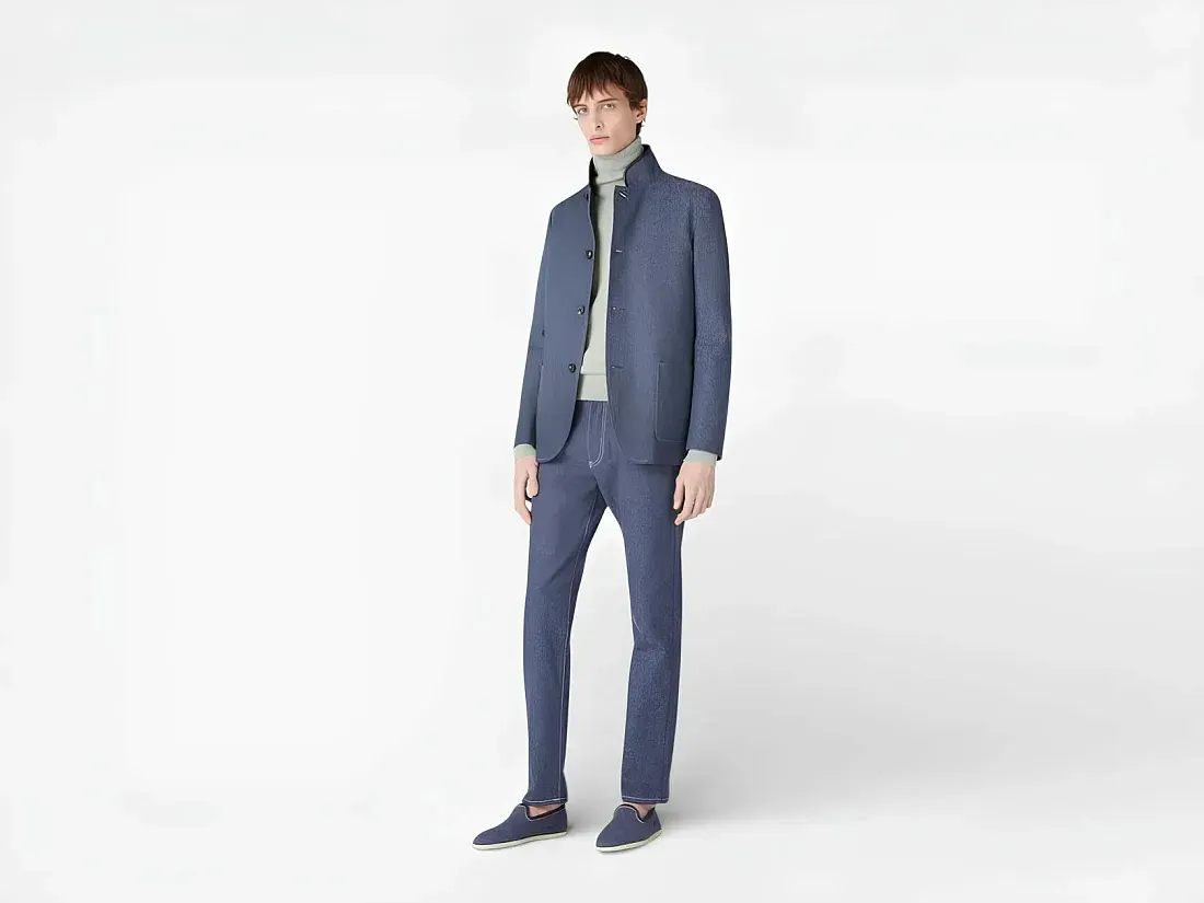 Loro Piana Пиджак Spagna Surge Blue - фото 4