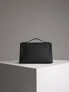 Hermès Сумка Pochette Kelly Mini Black Swift Gold Hardware - фото 5