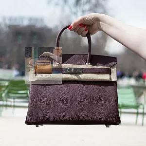 Hermès Birkin 30 Bordeaux Togo Palladium Hardware - фото 2