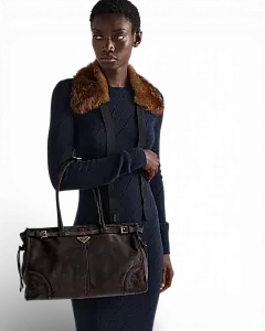 Prada Сумка Bonnie large suede - фото 2