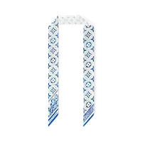 Louis Vuitton Шелковая лента Tiles BB Lagoon - фото 1