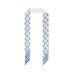 Louis Vuitton Шелковая лента Tiles BB Lagoon - фото 1