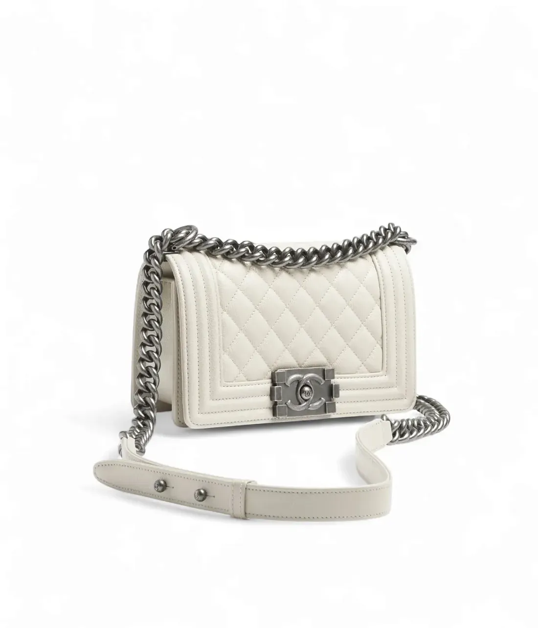 Chanel Сумка Boy Light Grey - фото 2