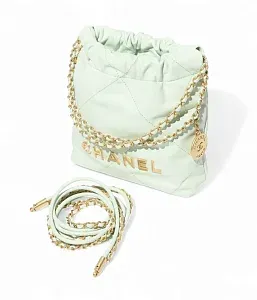 Chanel Сумка Mini 22 Light Green - фото 3