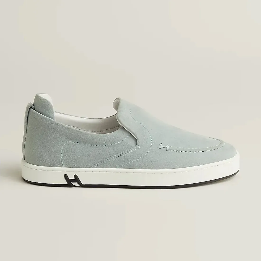 Hermès Кеды Kiddy Slip-On Gris Nuage - фото 3