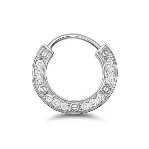 Cartier Моно-серьга Love single hoop earring, paved, - фото 1