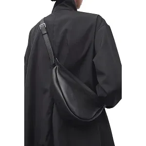 The Row Сумка Small Slouchy Banana Black из кожи - фото 2