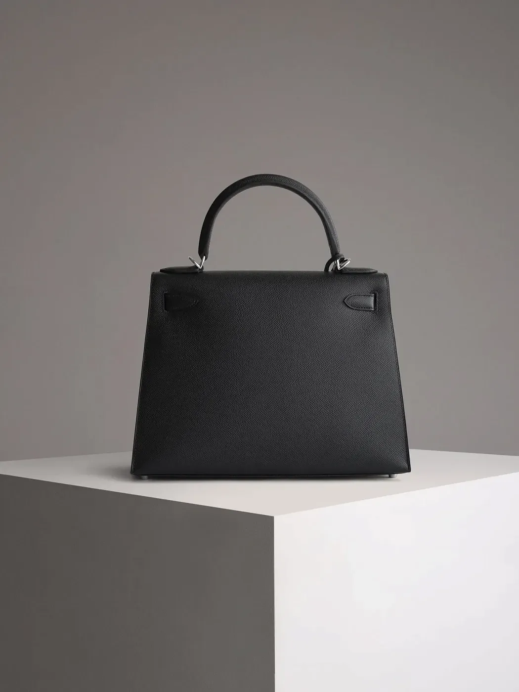 Hermès Cумка Kelly Sellier 28 Black Epsom Palladium Hardware - фото 6