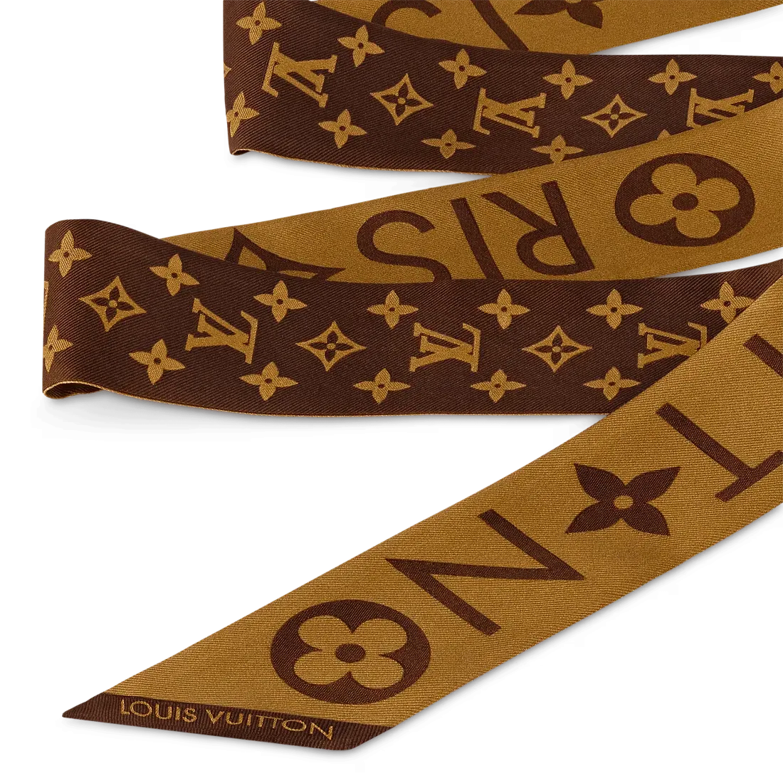 Louis Vuitton Шелковая лента Monogram Infinity BB Marron - фото 2