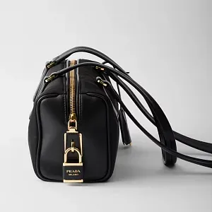Prada Сумка из Re-Nylon и кожи среднего размера с замком - фото 3
