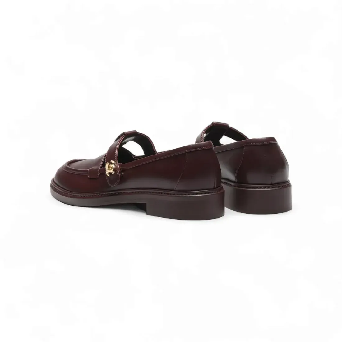 Chanel Кожаные лоферы Bordeaux - фото 2