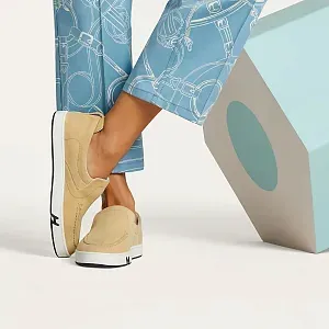 Hermès Кеды Kiddy Slip-On Jaune Calisson - фото 2