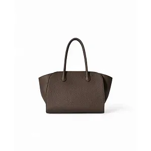 The Row Сумка Marlo 12 Deep Brown из кожи Deep Drown - фото 1
