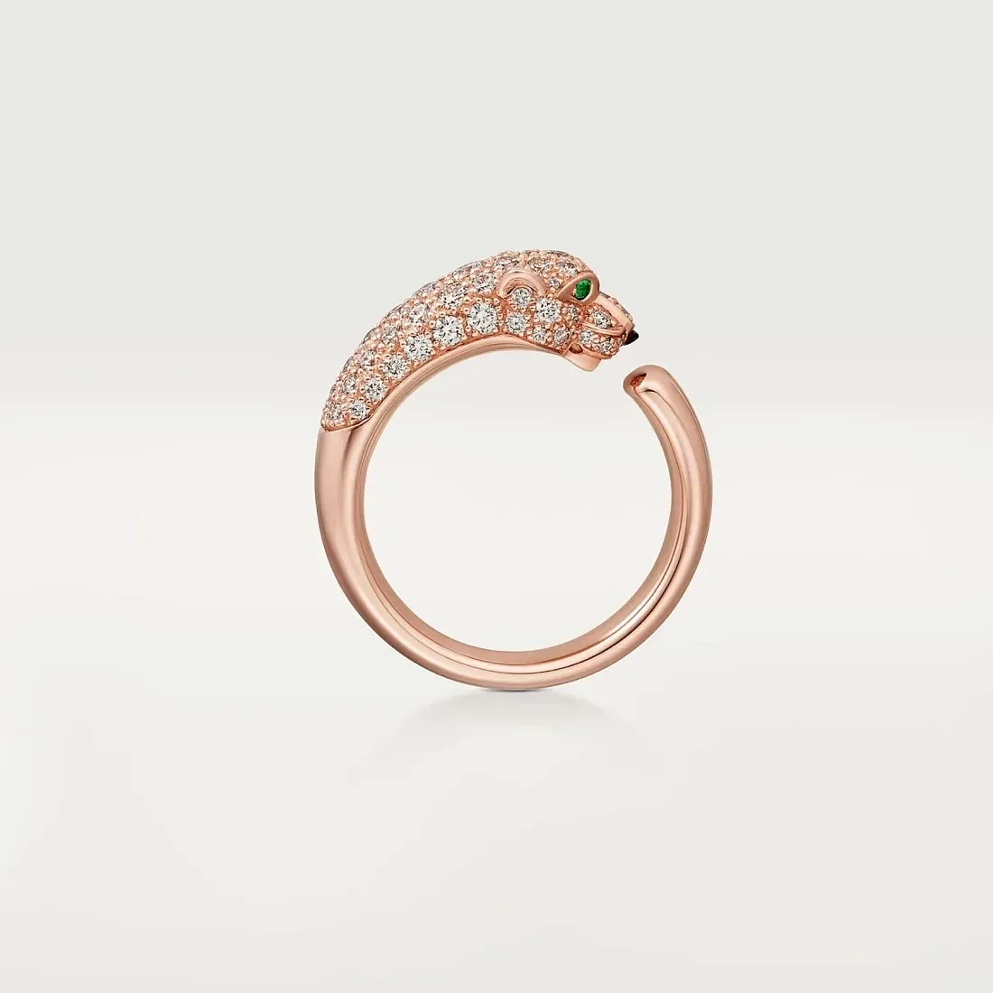 Cartier Кольцо средняя модель с бриллиантовым паве Panthere de Rose Gold - фото 3