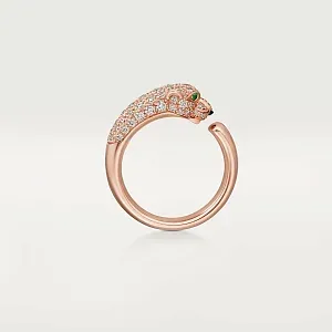Cartier Кольцо средняя модель с бриллиантовым паве Panthere de Rose Gold - фото 3