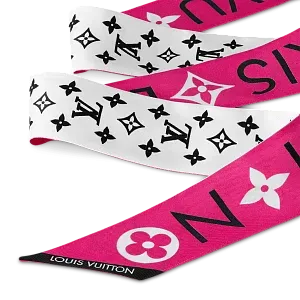Louis Vuitton Шелковая лента Monogram Infinity BB Rose - фото 4