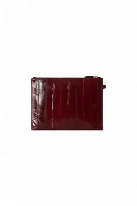 The Row Клатч Wristlet Pouch Red из кожи угря - фото 2