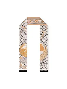 Louis Vuitton Шелковая лента Journey Beige - фото 1