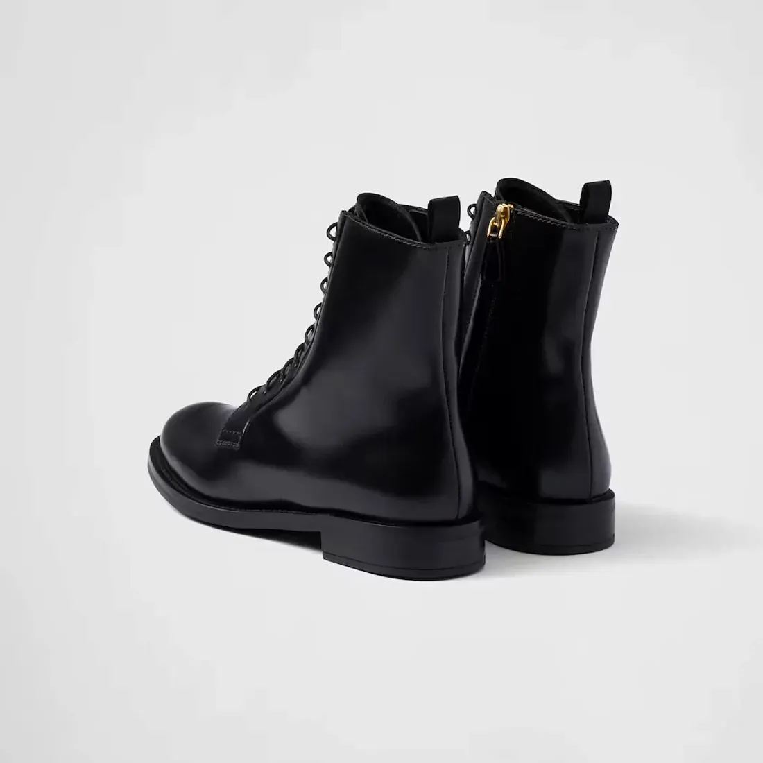 Prada Ботинки из матовой кожи - фото 3